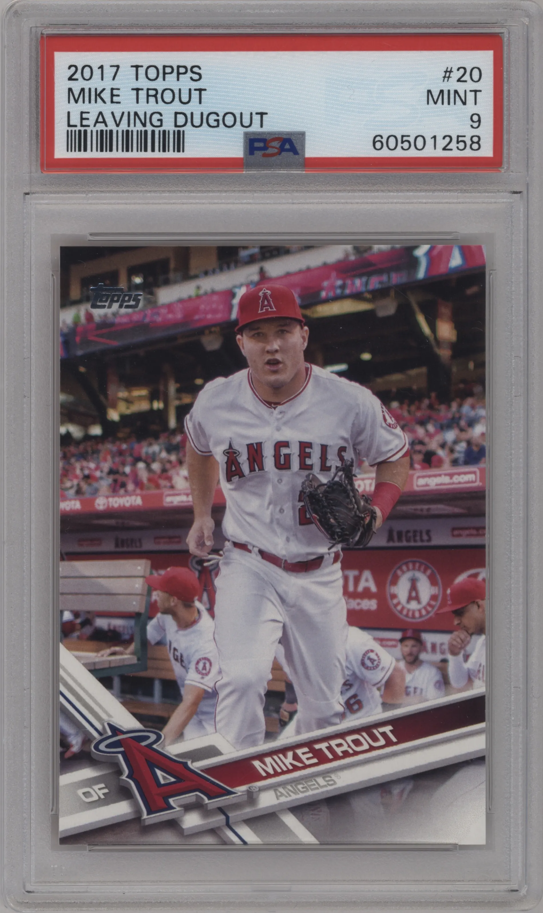 2017 Topps Series 1 Mike Trout #20 PSA 9