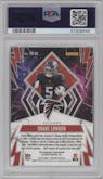 Drake London from the 2023 Panini Phoenix set featuring a Silver parallel graded by PSA and given an overall grade of 10.