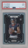 C.J. Stroud from the 2023 Panini Prizm set graded by PSA and given an overall grade of 9.