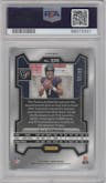 C.J. Stroud from the 2023 Panini Prizm set featuring a Purple Wave parallel graded by PSA and given an overall grade of 10.