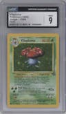 Vileplume from the 1999 Pokemon set graded by CSG and given an overall grade of 9.