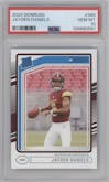 Jayden Daniels from the 2024 Donruss set graded by PSA and given an overall grade of 10.