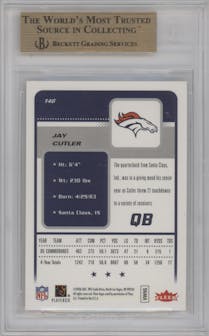 Jay Cutler  from the 2006 Fleer set graded by Beckett and given an overall grade of 9.5.