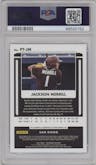Jackson Merrill from the 2022 Panini Chronicles set featuring a Blue Draft parallel graded by PSA and given an overall grade of 9.