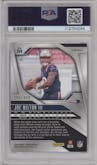 Joe Milton III from the 2024 Panini Prizm set featuring a Pandora parallel graded by PSA and given an overall grade of 9.