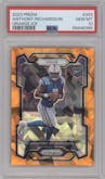 Anthony Richardson from the 2023 Panini Prizm set featuring a Orange Ice parallel graded by PSA and given an overall grade of 10.