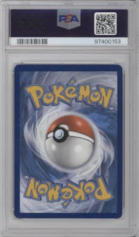 Genesect V from the 2021 Pokemon SWSH set graded by PSA and given an overall grade of 10.