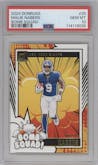 Malik Nabers from the 2024 Donruss set graded by PSA and given an overall grade of 10.