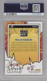 Malik Nabers from the 2024 Donruss set graded by PSA and given an overall grade of 10.