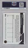 Victor Wembanyama from the 2023-24 Topps Chrome set featuring a Orange Basketball Refractor parallel graded by PSA and given an overall grade of 9.