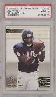 Dez White from the 2000 Collector's Edge EG set graded by PSA and given an overall grade of 9.