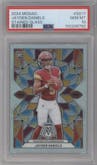 Jayden Daniels from the 2024 Panini Mosaic set graded by PSA and given an overall grade of 10.