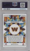 Jayden Daniels from the 2024 Panini Mosaic set graded by PSA and given an overall grade of 10.