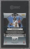 Jalen Hurts  from the 2022 Panini Mosaic set featuring a Red Sparkle parallel graded by SGC and given an overall grade of 10.