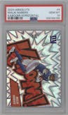 Malik Nabers from the 2024 Panini Absolute set graded by PSA and given an overall grade of 10.