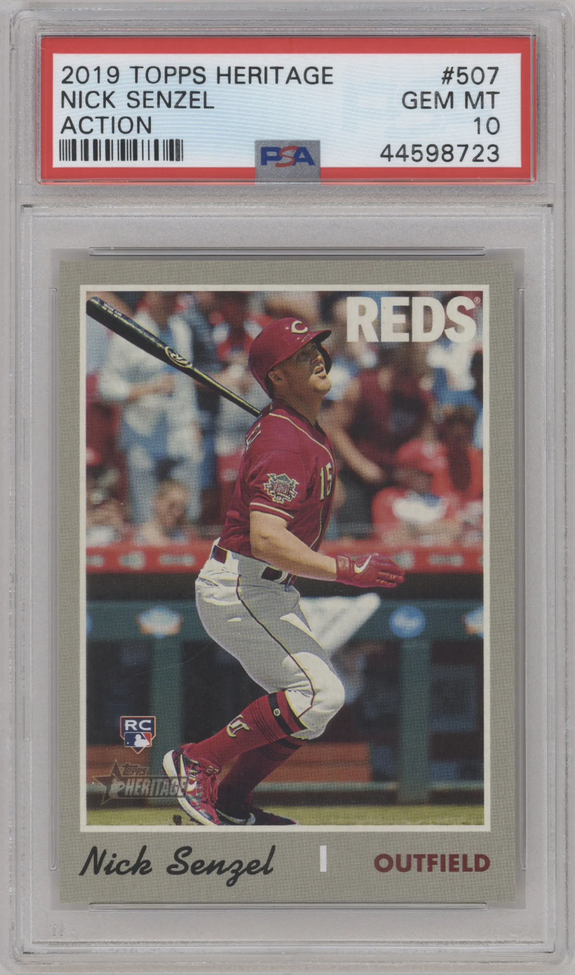 2019 Topps Heritage HN Variation Nick Senzel PSA 10