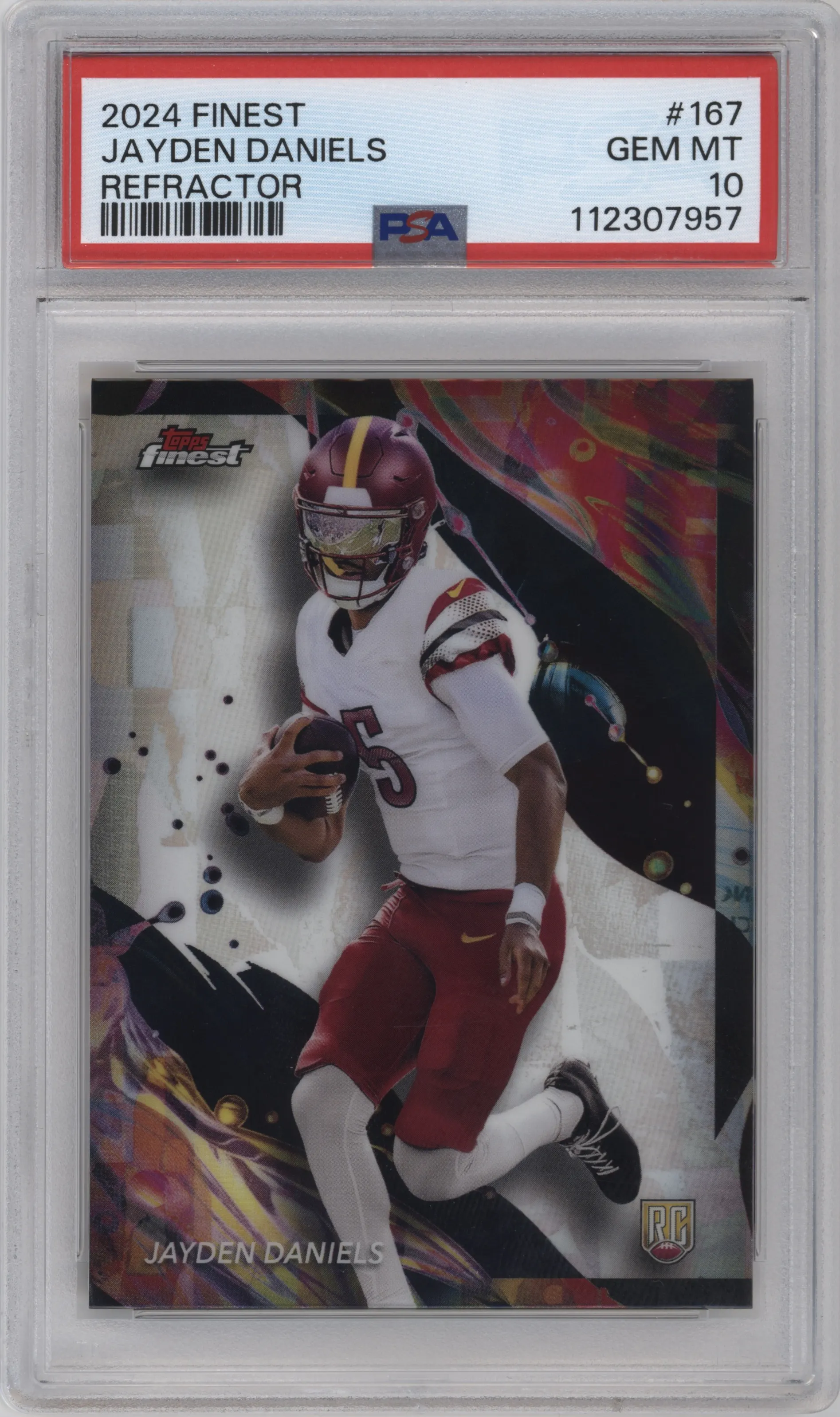 2024 Finest Jayden Daniels Refractor PSA 10