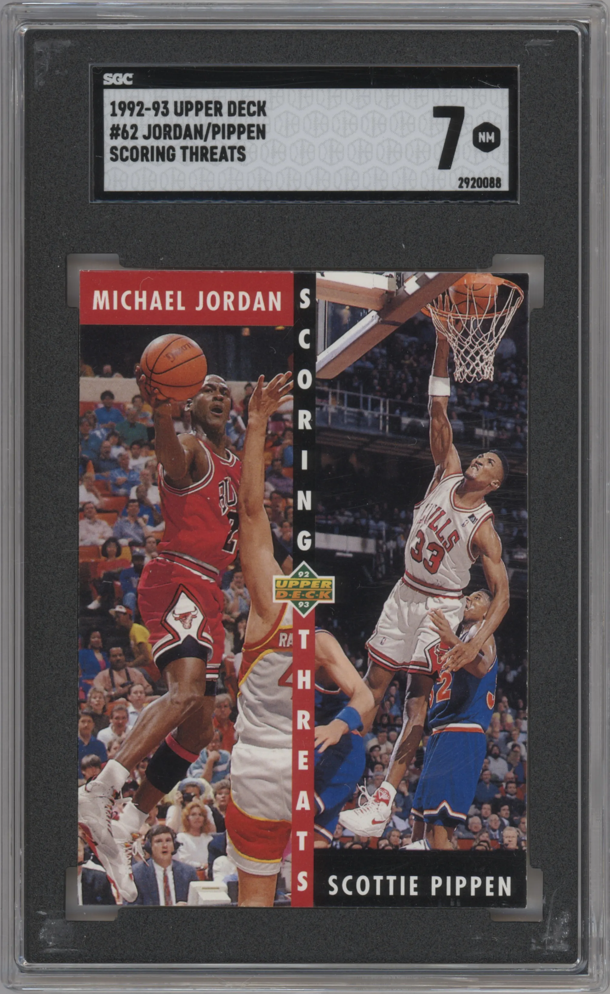 1992 Upper Deck Michael Jordan/Scottie Pippen SGC 7