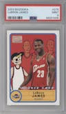 LeBron James from the 2003-04 Topps Bazooka set graded by PSA and given an overall grade of 9.