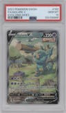 Golurk V from the 2021 Pokemon SWSH set graded by PSA and given an overall grade of 10.