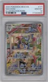 Machoke from the 2023 Pokemon SV set graded by PSA and given an overall grade of 10.
