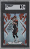 Joe Burrow from the 2020 Panini Phoenix set featuring a Silver parallel graded by SGC and given an overall grade of 10.