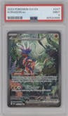 Koraidon ex from the 2023 Pokemon SV set graded by PSA and given an overall grade of 9.
