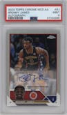 Bronny James from the 2023 Topps Chrome McDonald's All American set graded by PSA and given an overall grade of 9.