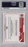 Bronny James from the 2023 Topps Chrome McDonald's All American set graded by PSA and given an overall grade of 9.
