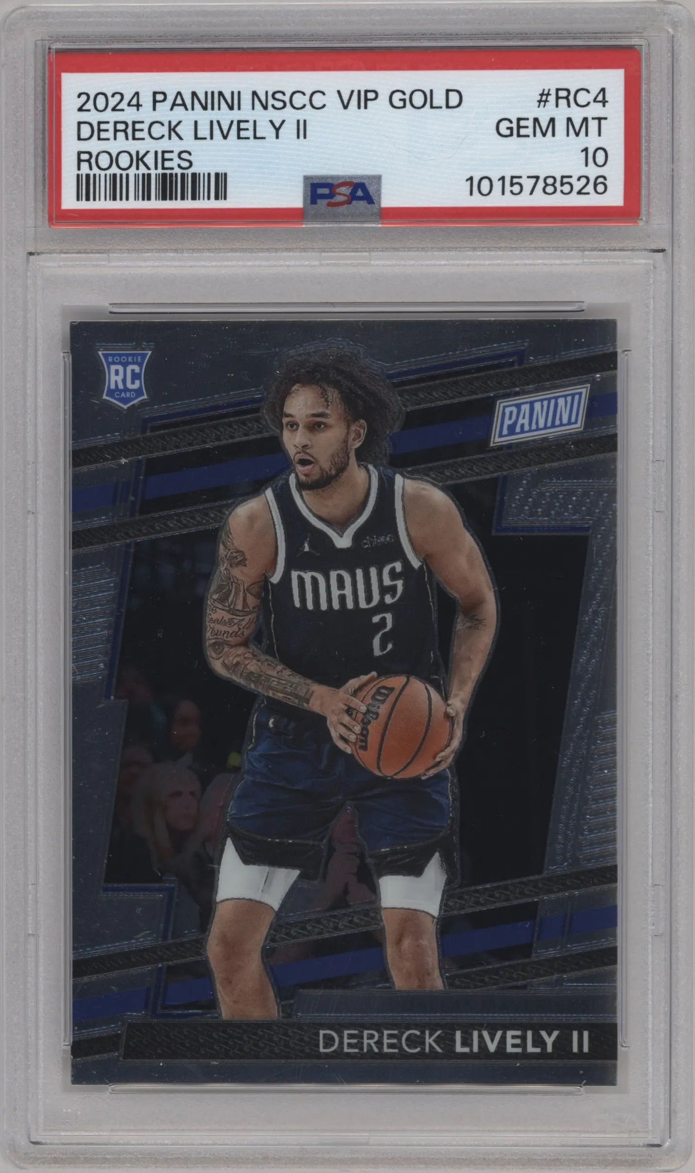 2024 Panini The National VIP Gold Pack Dereck Lively II #RC4 PSA 10