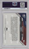 Malik Nabers from the 2024 Topps Now set featuring a Blue parallel graded by PSA and given an overall grade of 10.