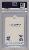 Clyde Drexler from the 1984 Star Slam Dunk Championship set graded by PSA and given an overall grade of 8.