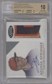 George Springer from the 2016 Topps Dynasty set featuring a Silver parallel graded by Beckett and given an overall grade of 10.