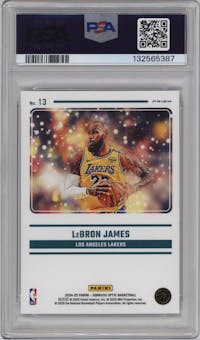 LeBron James	 from the 2024-25 Donruss Optic set graded by PSA and given an overall grade of 10.