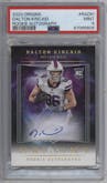 Dalton Kincaid from the 2023 Panini Origins set graded by PSA and given an overall grade of 9.