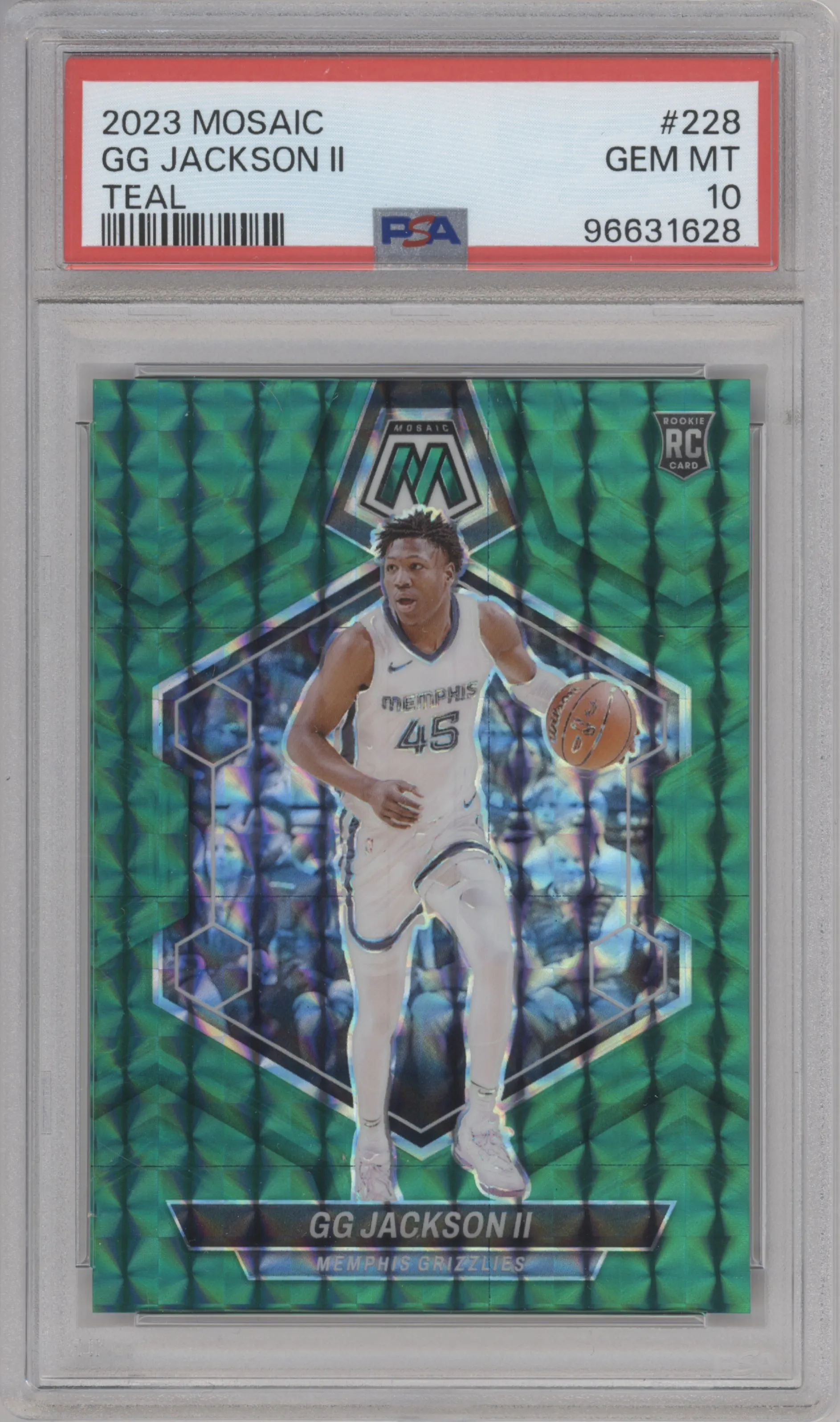 2023 Panini Mosaic GG Jackson II Teal Mosaic PSA 10