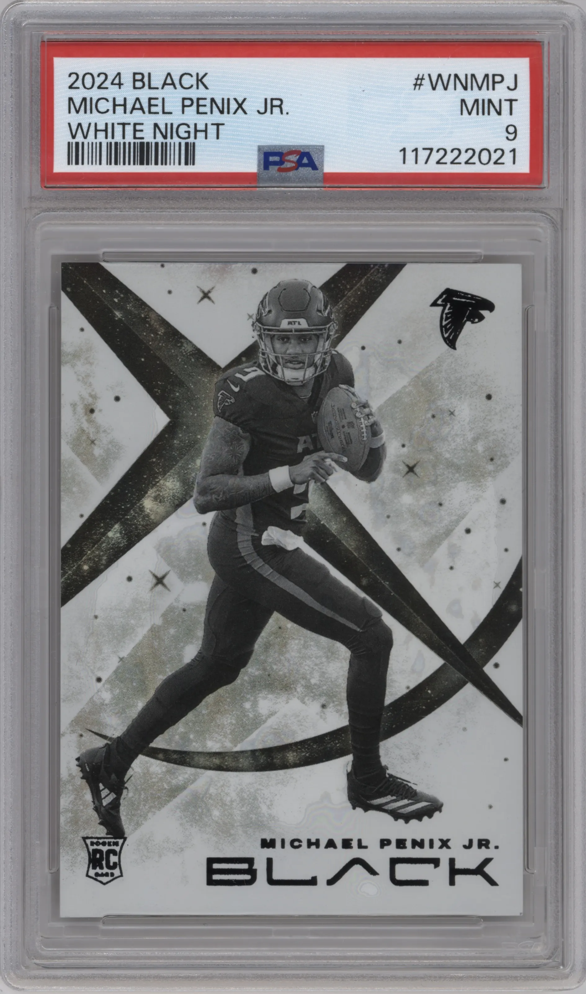 2024 Panini Black White Night Michael Penix Jr. PSA 9