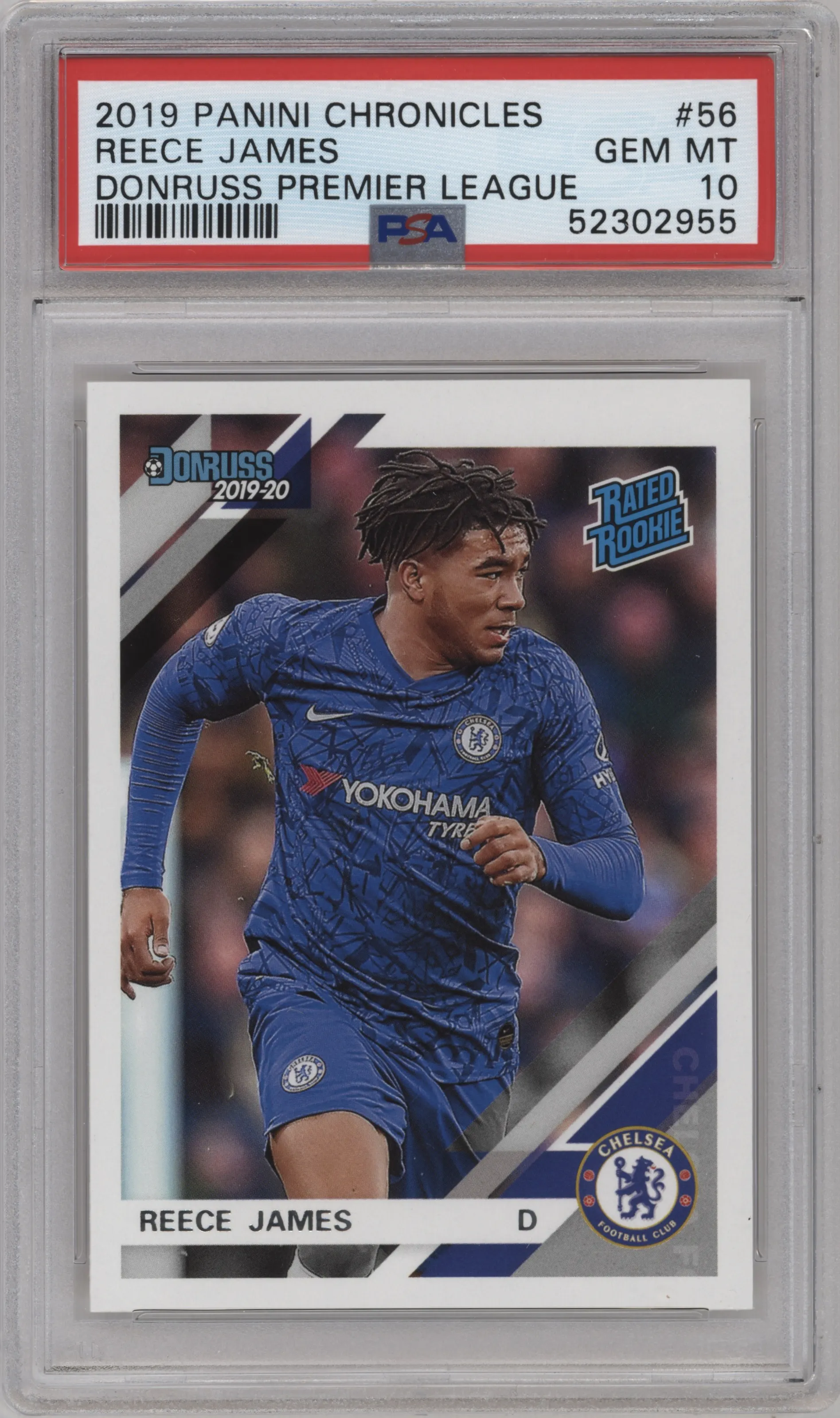 2019 Panini Chronicles Donruss PL Reece James #56 PSA 10