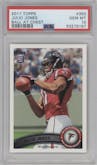 Julio Jones from the 2011 Topps set graded by PSA and given an overall grade of 10.