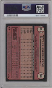 Tyler Soderstrom from the 2024 Topps Series 2 Silver Pack set graded by PSA and given an overall grade of 9.
