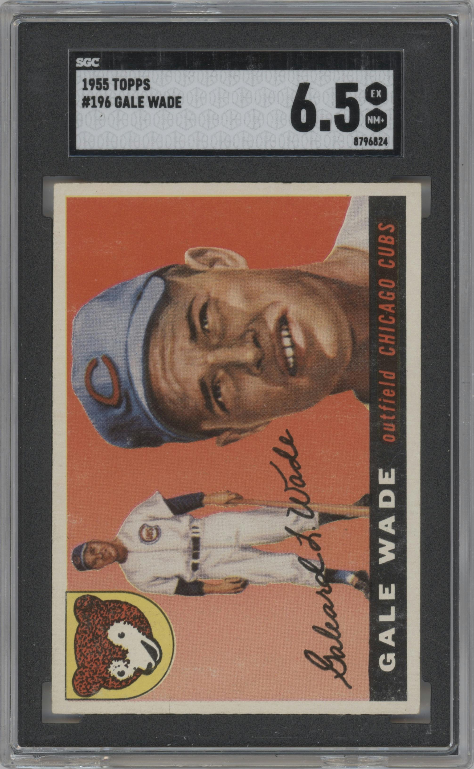 Gale Wade from the 1955 Topps set graded by SGC and given an overall grade of 6.5.