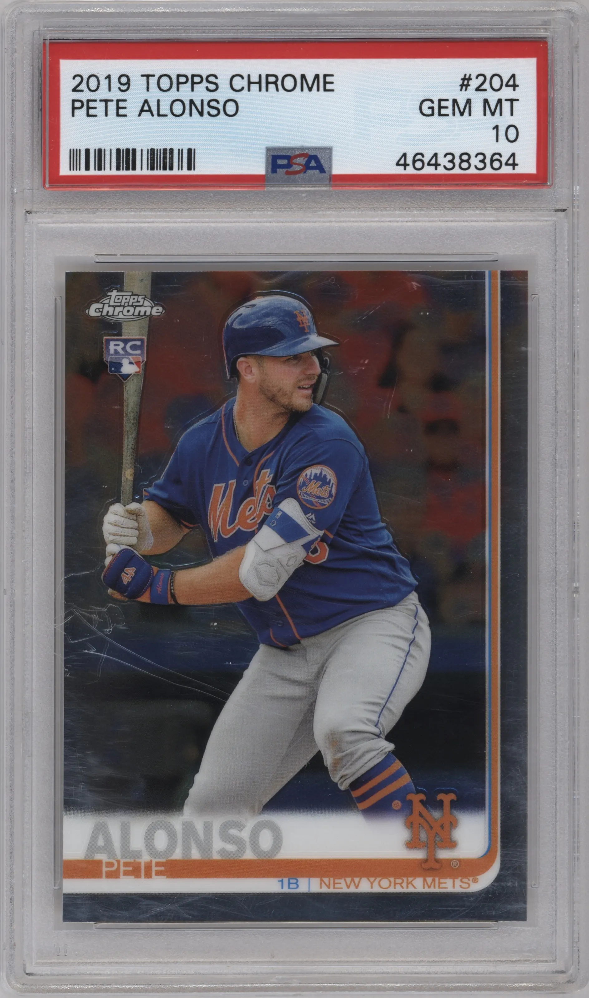2019 Topps Chrome Pete Alonso PSA 10