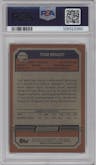 Tom Brady from the 2023 Topps Composite set featuring a Gold Refractor parallel graded by PSA and given an overall grade of 9.