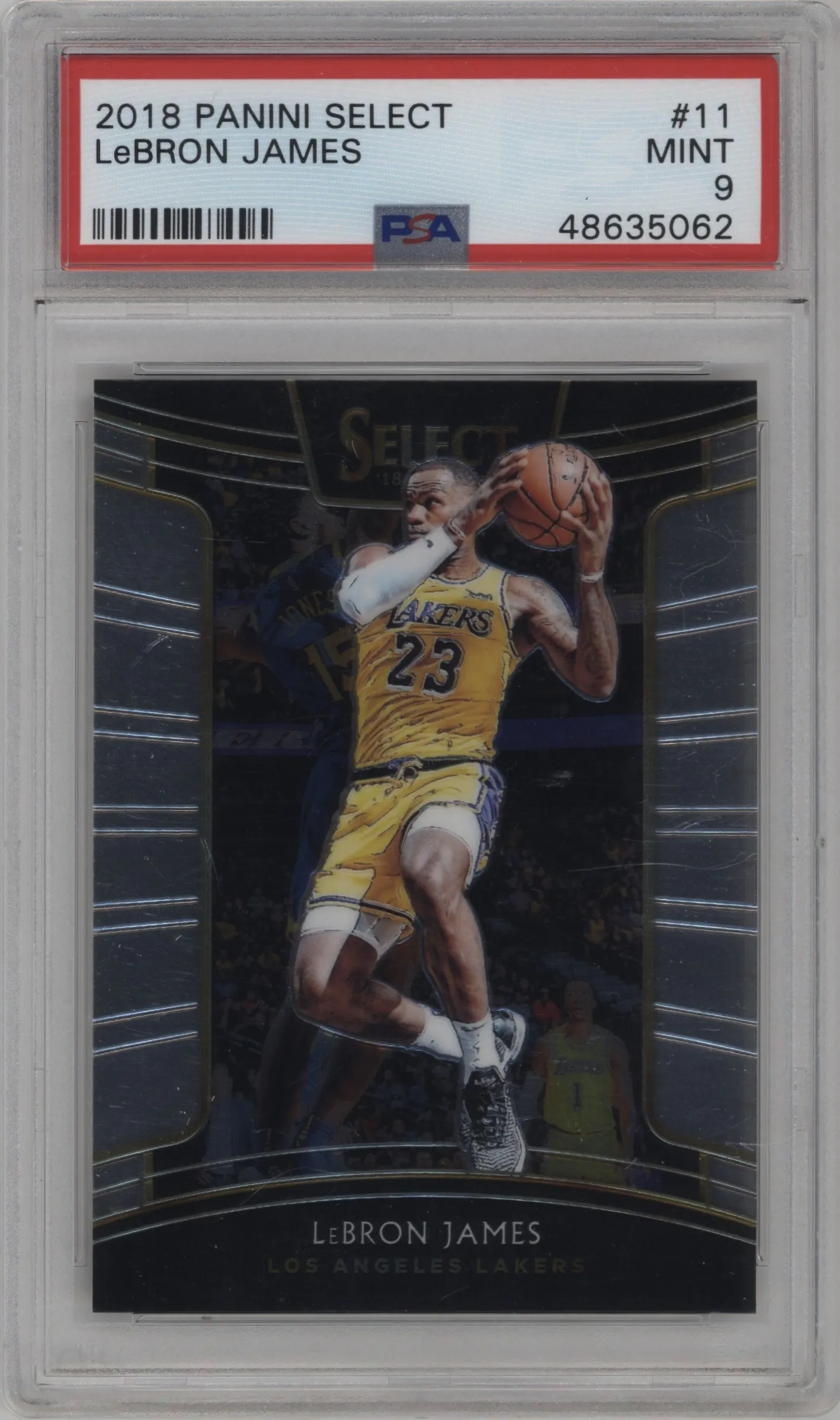 2018 Panini Select LeBron James PSA 9