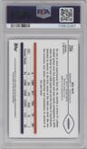 Bo Nix from the 2024 Topps Chrome set featuring a Sepia Refractor parallel graded by PSA and given an overall grade of 10.
