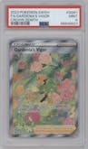 Gardenia's Vigor from the 2023 Pokemon SWSH set graded by PSA and given an overall grade of 9.