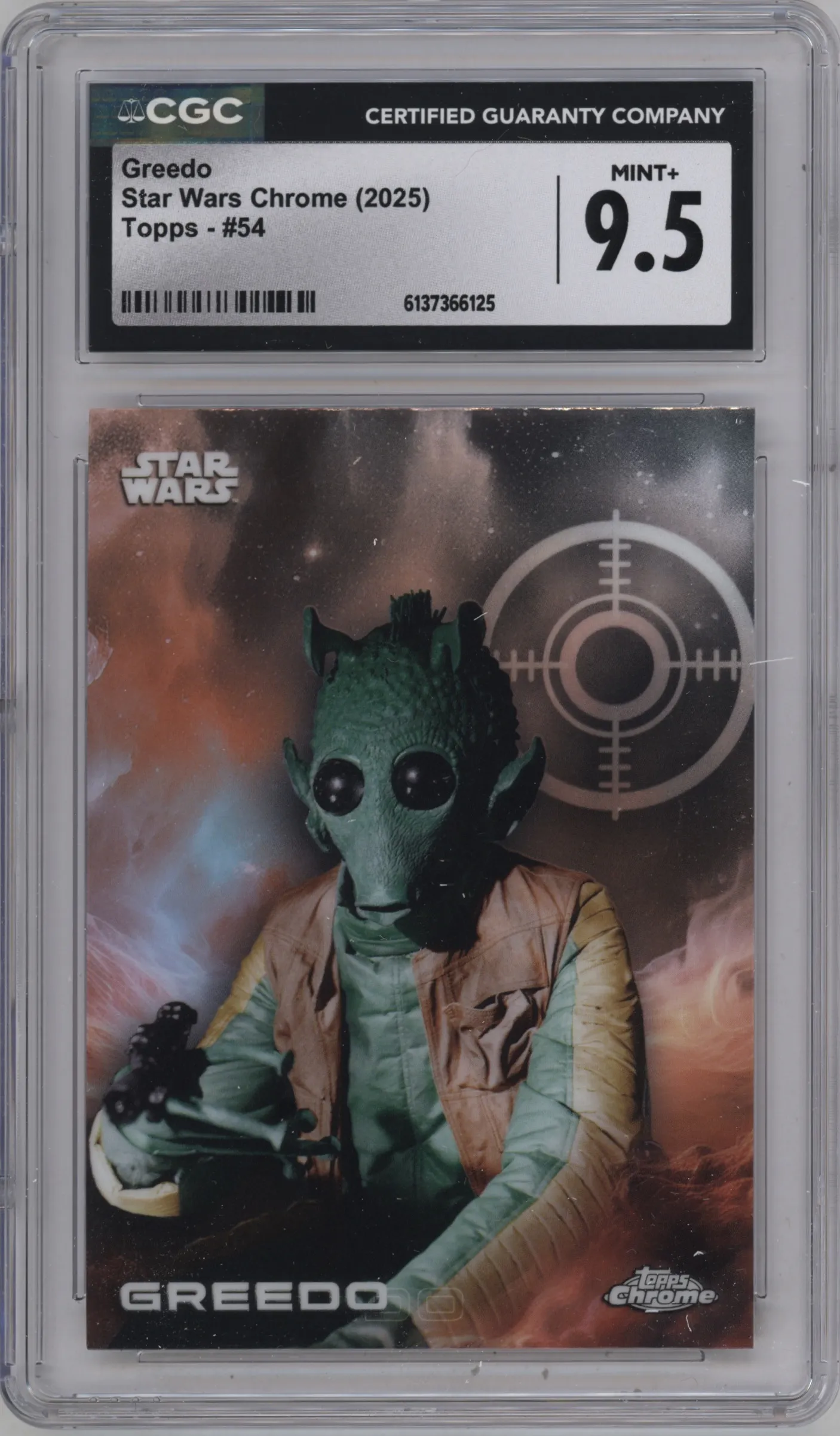 2025 Topps Chrome Star Wars Greedo CGC 9.5