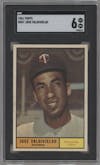 Jose Valdivielso from the 1961 Topps set graded by SGC and given an overall grade of 6.