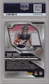 Rome Odunze from the 2024 Panini Prizm set featuring a Lazer Prizm parallel graded by PSA and given an overall grade of 10.