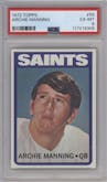 Archie Manning from the 1972 Topps set graded by PSA and given an overall grade of 6.